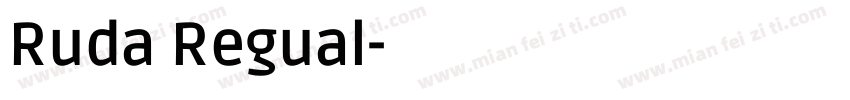 Ruda Regual字体转换
